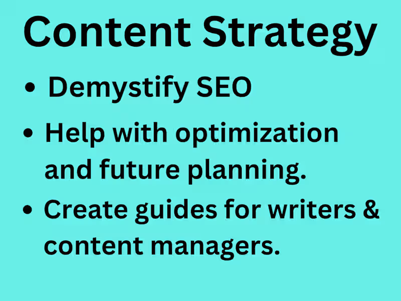 Cover image for Ongoing Strategic Content Assistance / Consultation