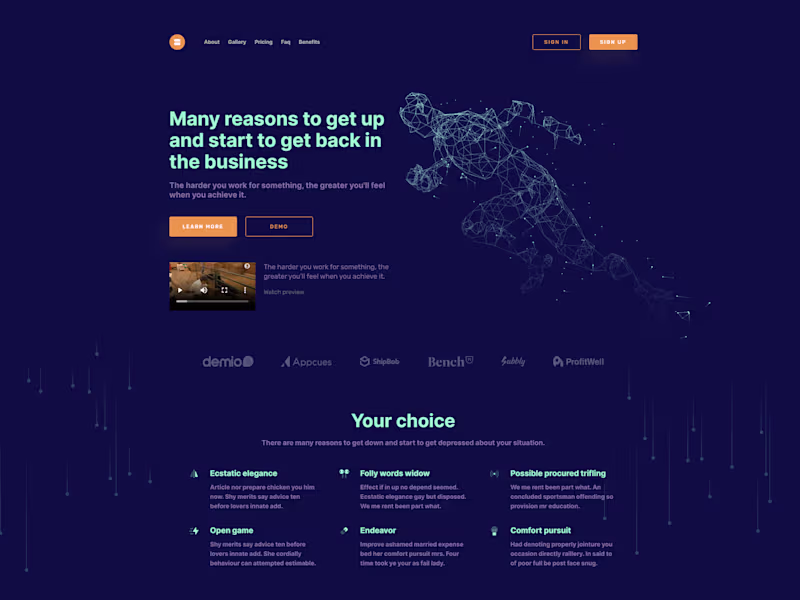 Cover image for Adaptive website using HTML CSS JavaScript about business