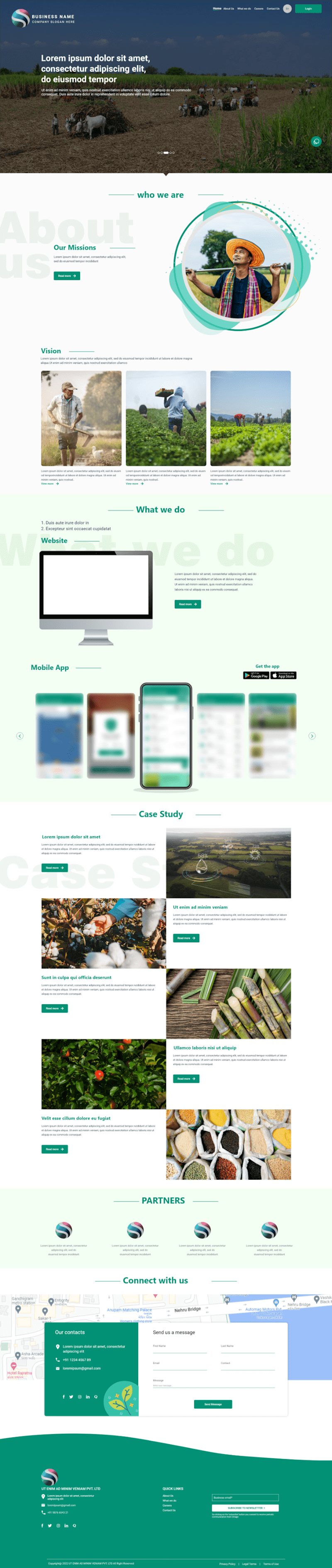 Cover image for Designed a Responsive Agriculture Website