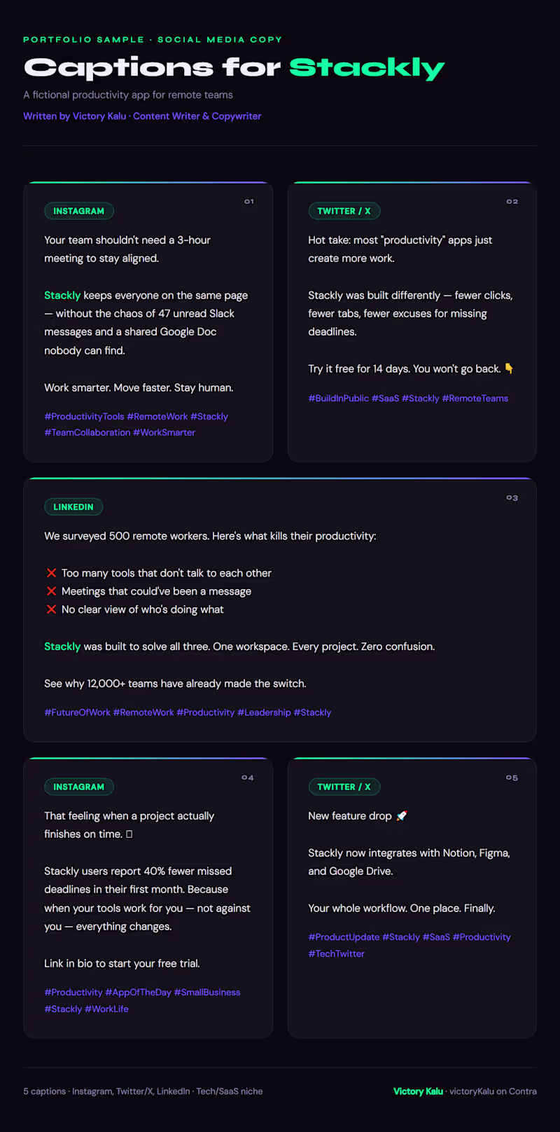 Cover image for Social Media Captions & Content captions.