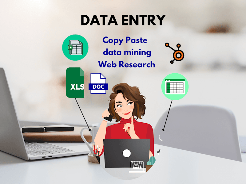Cover image for You'll get high quality data entry services with great accuracy!