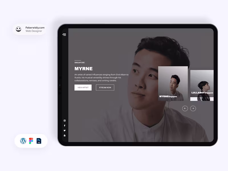 Cover image for Web Design & Development - Universal Music South East Asia