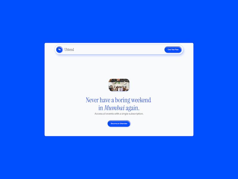 Cover image for Uhtend Website Design in Framer