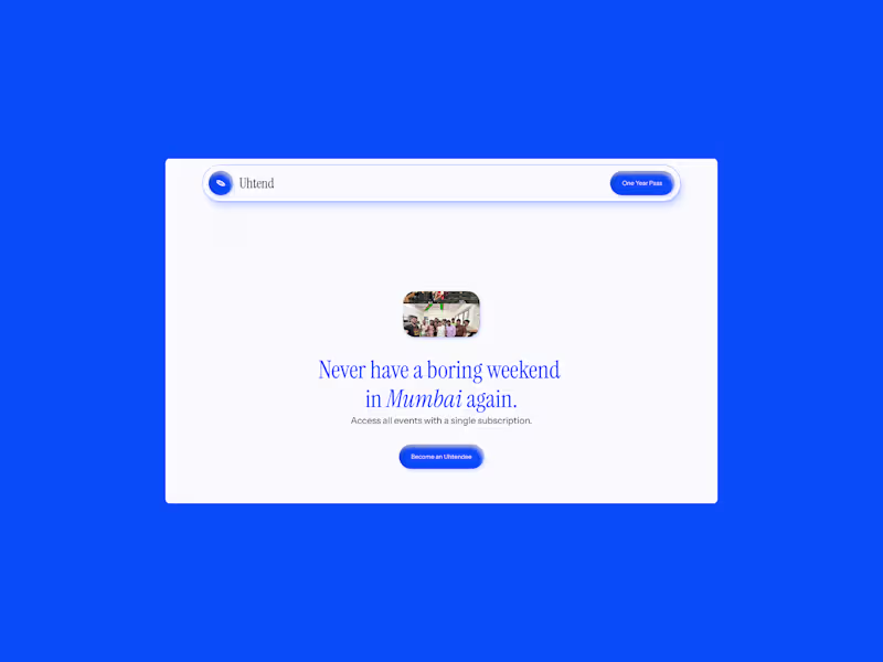 Cover image for Uhtend Website Design in Framer