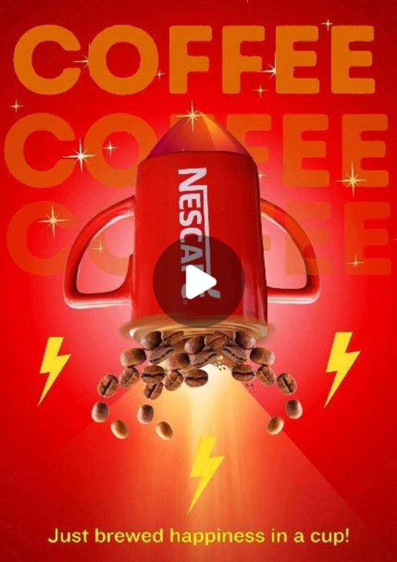 Cover image for Gayatri | Graphic designer on Instagram: “Nescafe ✨
.
.
.
.
#ca…