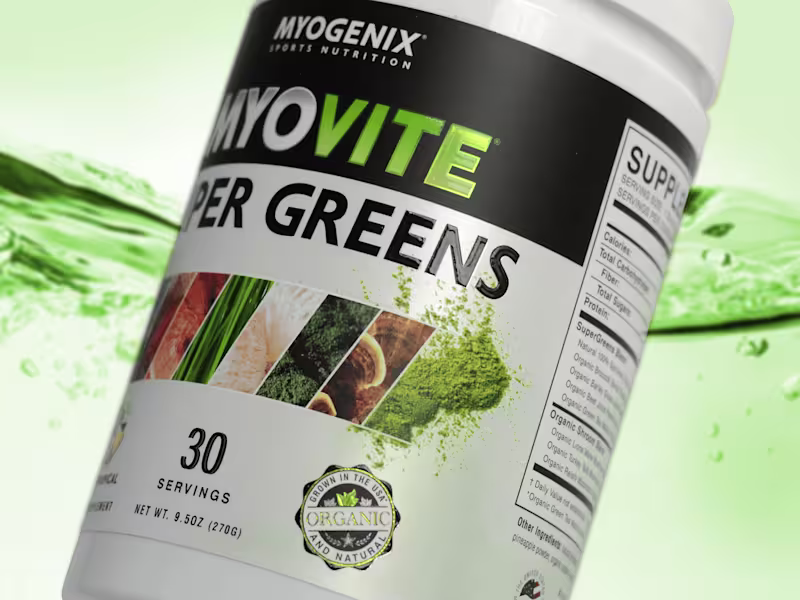 Cover image for Myogenix®, Myovite Super Greens.