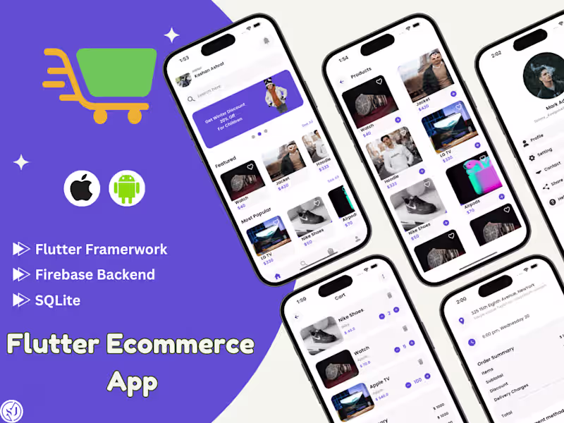 Cover image for Ecommerce App (Flutter)