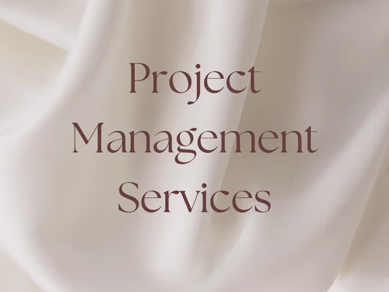 Cover image for Project Management Services