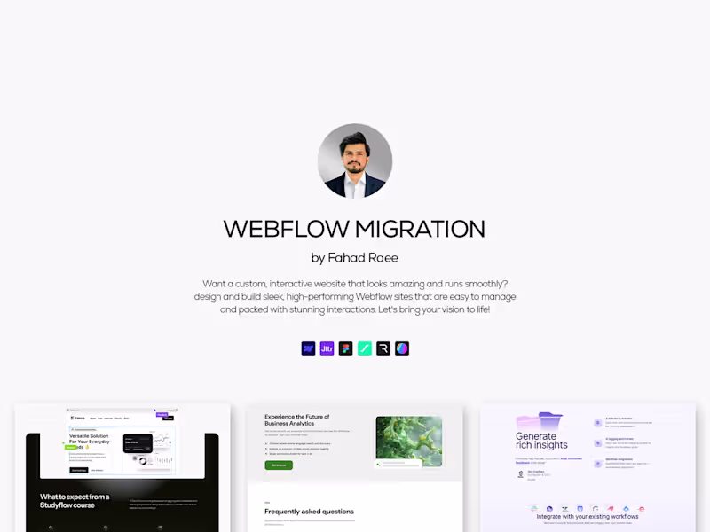 Cover image for Webflow • Migration