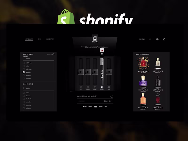 Cover image for Shopify Headless Luxury Fragrance Selector | Management