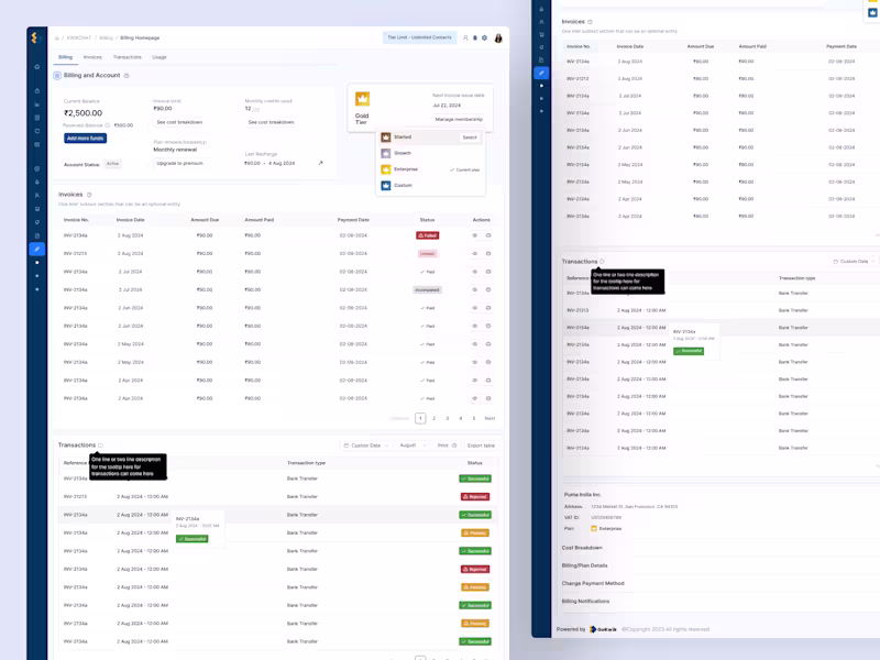 Cover image for Hey folks! 👋 Sharing a quick peek into a billing & account ...