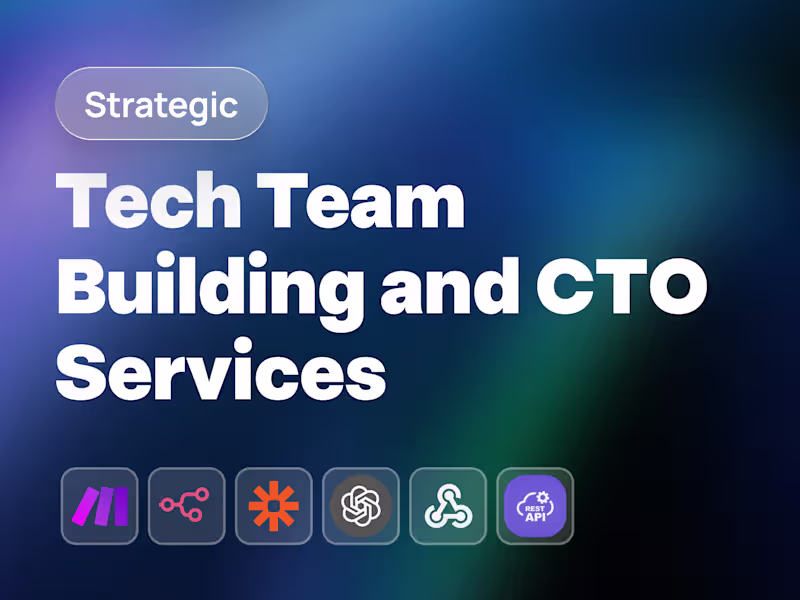 Cover image for Tech Team Building and CTO Services