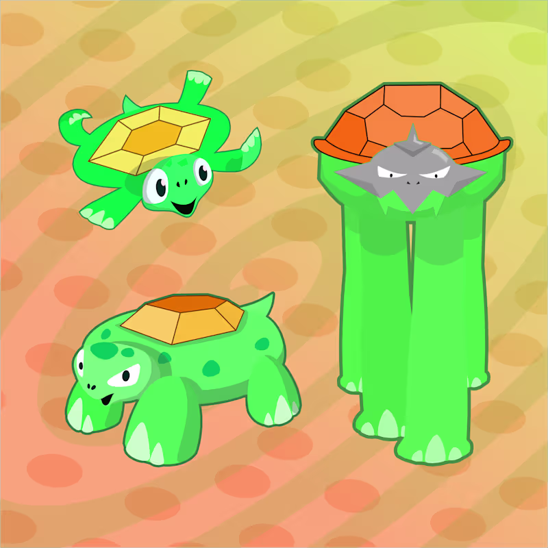 Cover image for Funny Turtle Fakemon Design