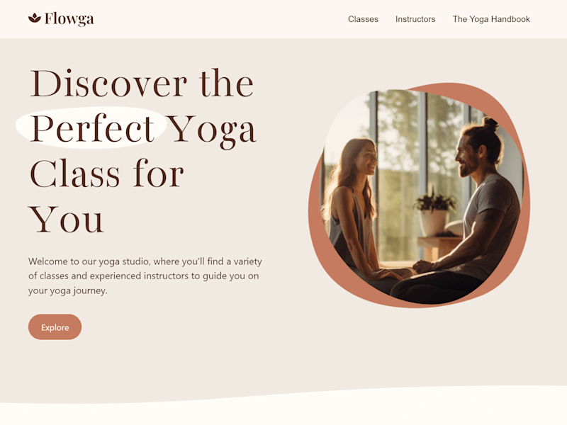 Cover image for Flowga Yoga Class - Webflow Website