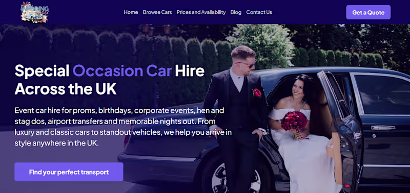Cover image for Wedding Car Web App