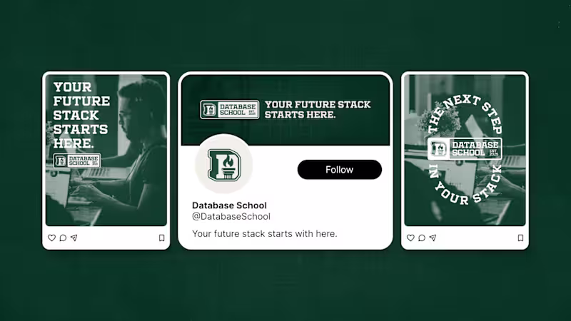 Cover image for We recently did a branding project for Database School but t...
