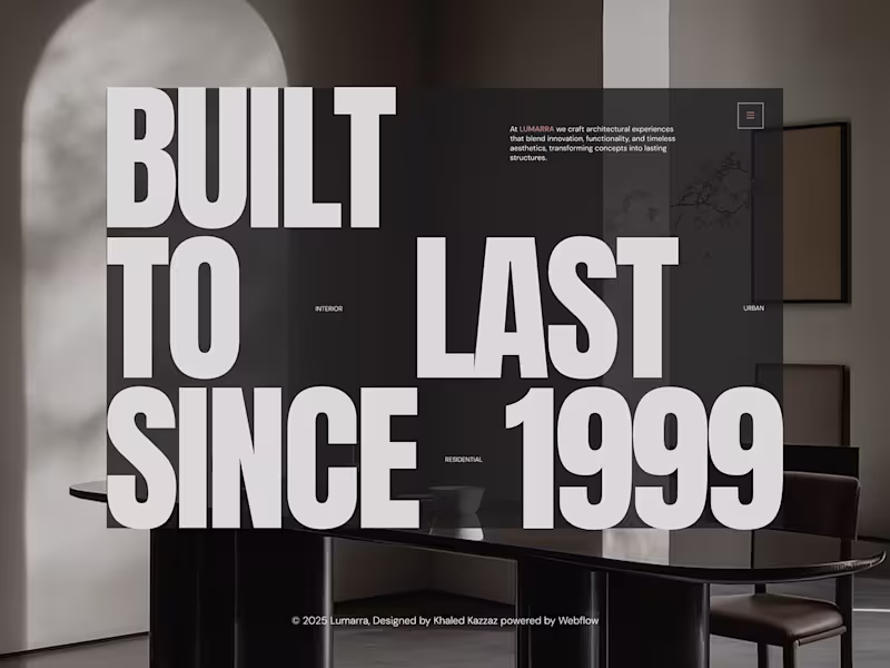 Cover image for Lumarra Architecture & Interior Design Template