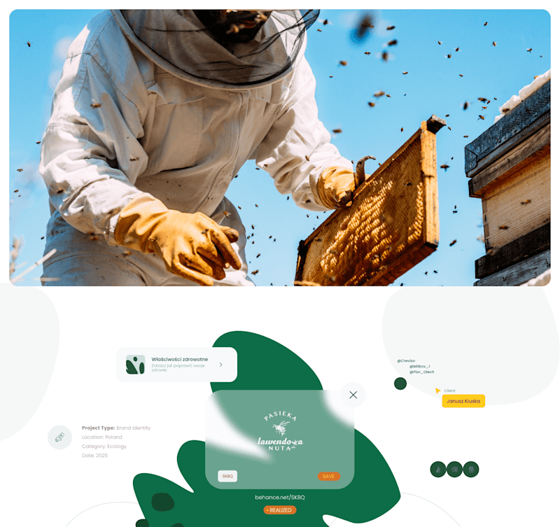 Cover image for PLN - A Sweet Identity for a Family Beekeeping Brand