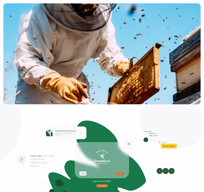 Cover image for PLN - A Sweet Identity for a Family Beekeeping Brand
