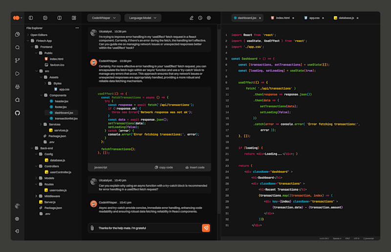Cover image for AI Code Editor - Codewhisper