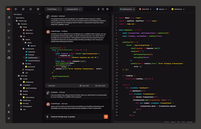 Cover image for AI Code Editor - Codewhisper