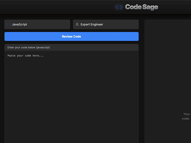 Cover image for Code Sage - AI Code Review Assistant