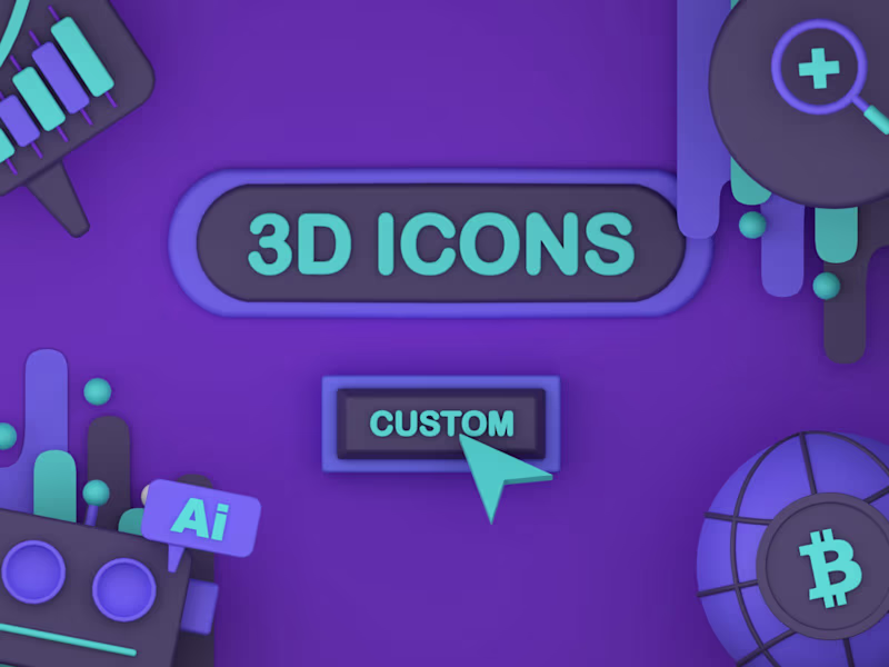 Cover image for 3D Custom Icons.