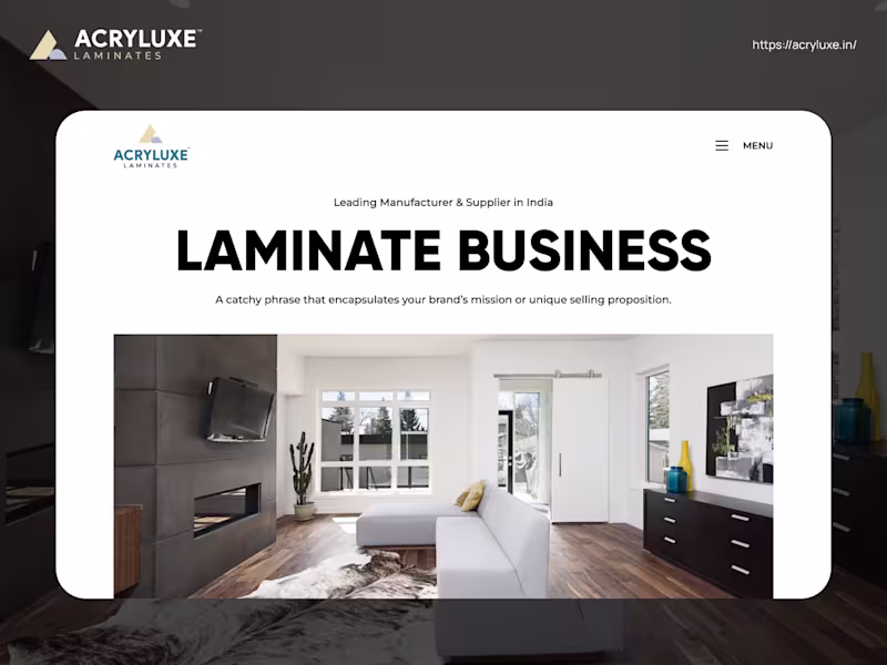 Cover image for Acryluxe | UI/UX Design | Website Design | WordPress Development