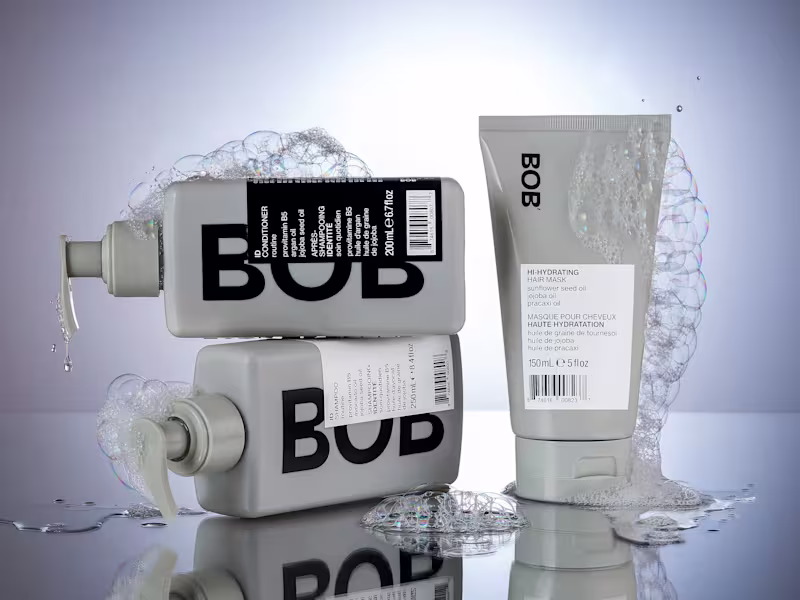 Cover image for Back of Bottle | Sensory-Driven Haircare Imagery