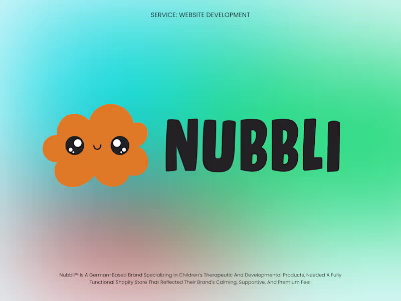 Cover image for Nubbli™ Online Store Development