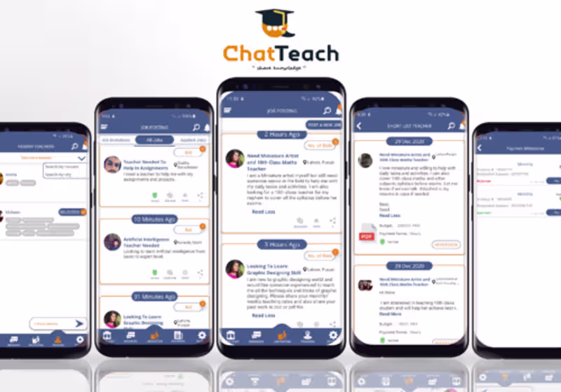 Cover image for Scalable Teacher Student Marketplace Platform
ChatTeach
