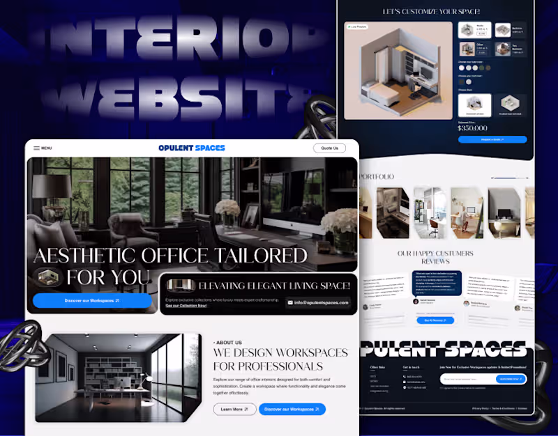 Cover image for Opulent Spaces UX Case Study | Interior Workspace