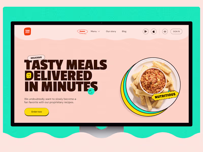 Cover image for 500 Chow Website Design and Development