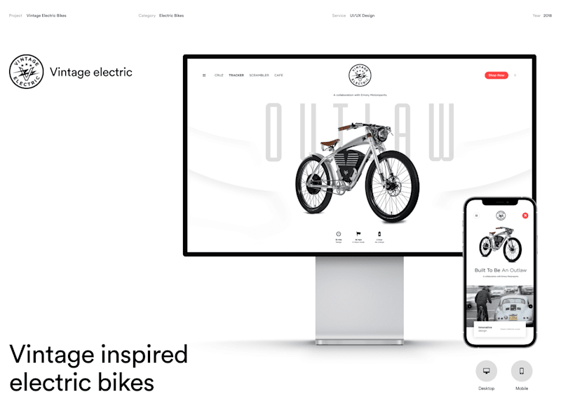 Cover image for Case Study : Website for Vintage electric