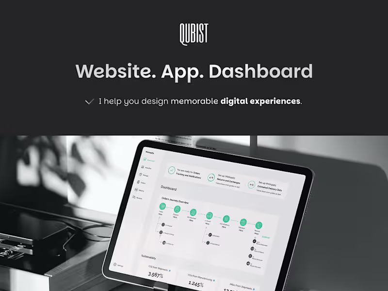 Cover image for Create your digital experience. Website. App. Dashboard