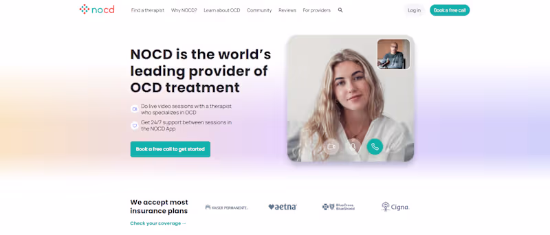 Cover image for Therapy Consulting Platform Development for NOCD