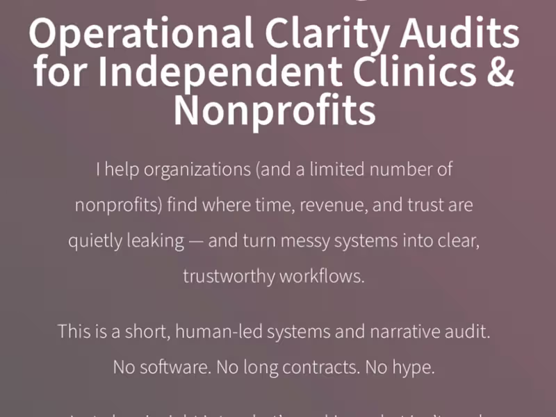 Cover image for SEO & Marketing Clarity Audit