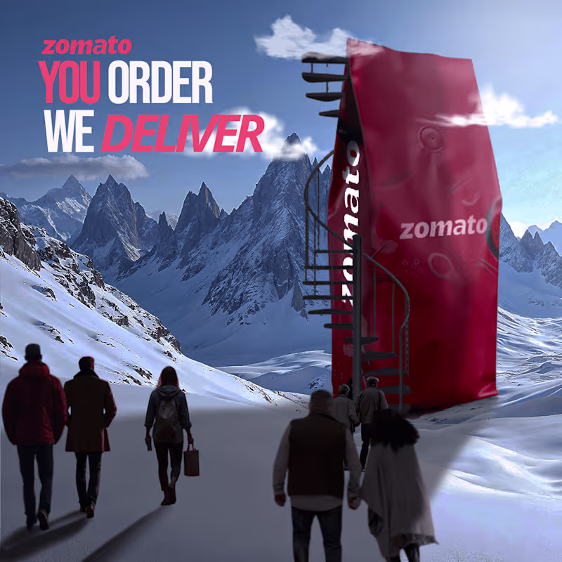 Cover image for Concept Poster For A Food Delivery Brand 