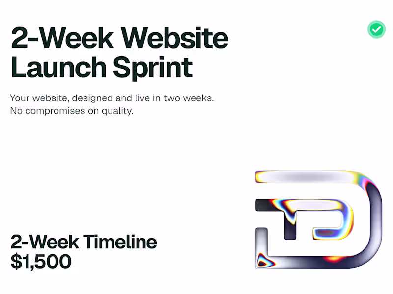 Cover image for 2-Week Website Launch Sprint