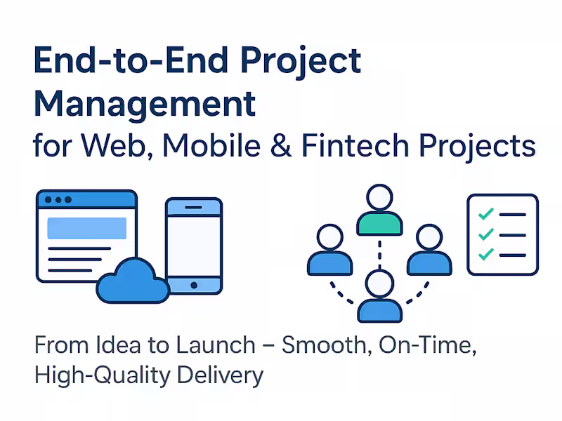 Cover image for Expert Project Manager for Smooth, Successful Delivery