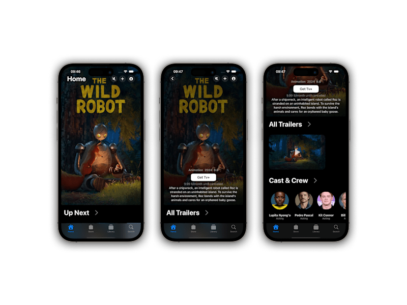 Cover image for Apple TV+ clone improved with Carousel Animations