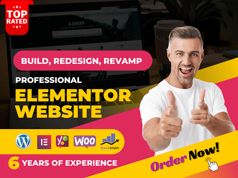 Cover image for Create, Design, Redesign, Elementor Website, Landing page