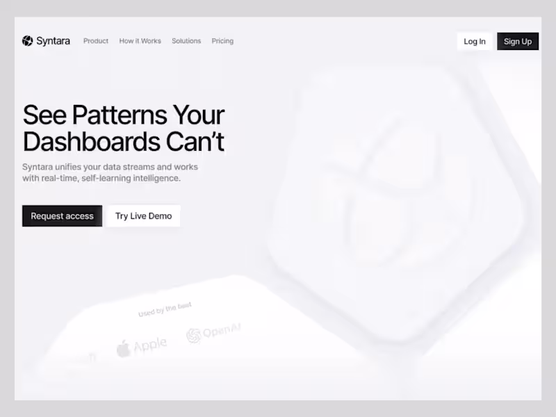Cover image for Syntara landing page