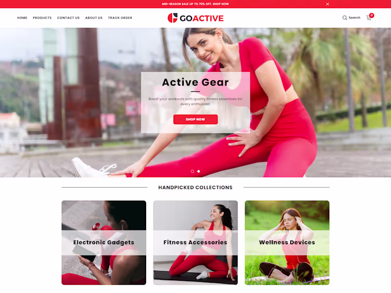 Cover image for GoActive Shopify Store