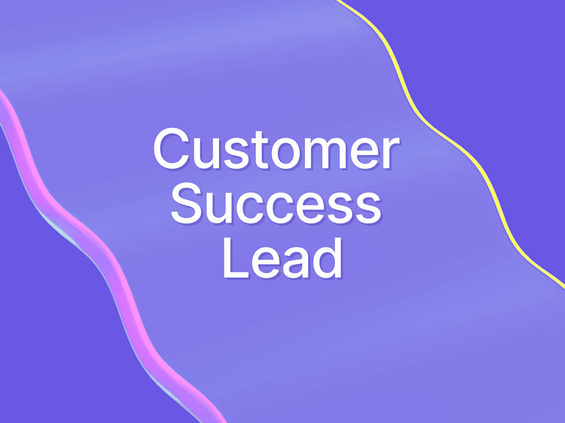 Cover image for Customer Success Lead | Shaping Exceptional User Experiences