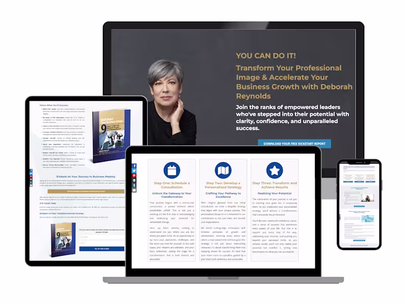 Cover image for Website Migration from WordPress to Kajabi for Deborah Reynolds