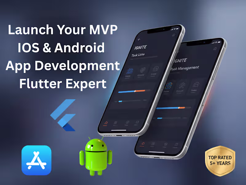 Cover image for Full-Stack Flutter MVP Development (iOS & Android)