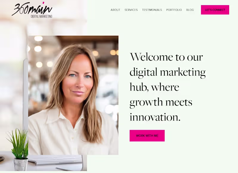 Cover image for 360 Main Digital Marketing Squarespace Website Design