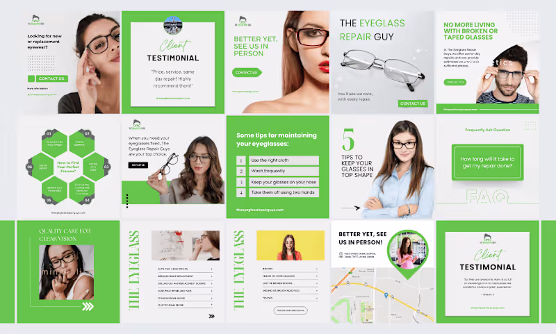 Cover image for Eyeglass Repair Guys Social Media Management