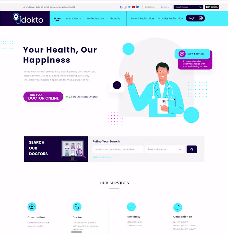 Cover image for Dokto: Doctor on Demand